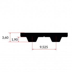 Pas MEGALINEAR L-19mm