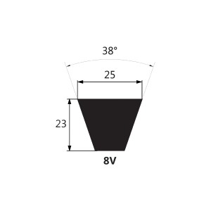 Pas klinowy 8V-2360 OLEOSTATIC