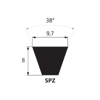 Pas klinowy SPZ 1047 Lw/ 1060 La EXTRA