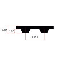 Pas MEGALINEAR L-12.7mm