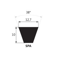 Pas klinowy SPA 1107 Lw Mitsuboshi