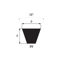 Pas klinowy 3VX-450 9,5X1125 LINEA-X